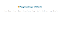 Tablet Screenshot of familytravelboutique.com